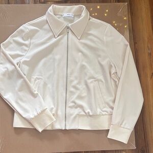 Mango Cream Light weight Jacket XL NWOT